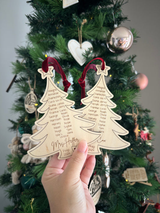 Kindy/Teacher tree ornament