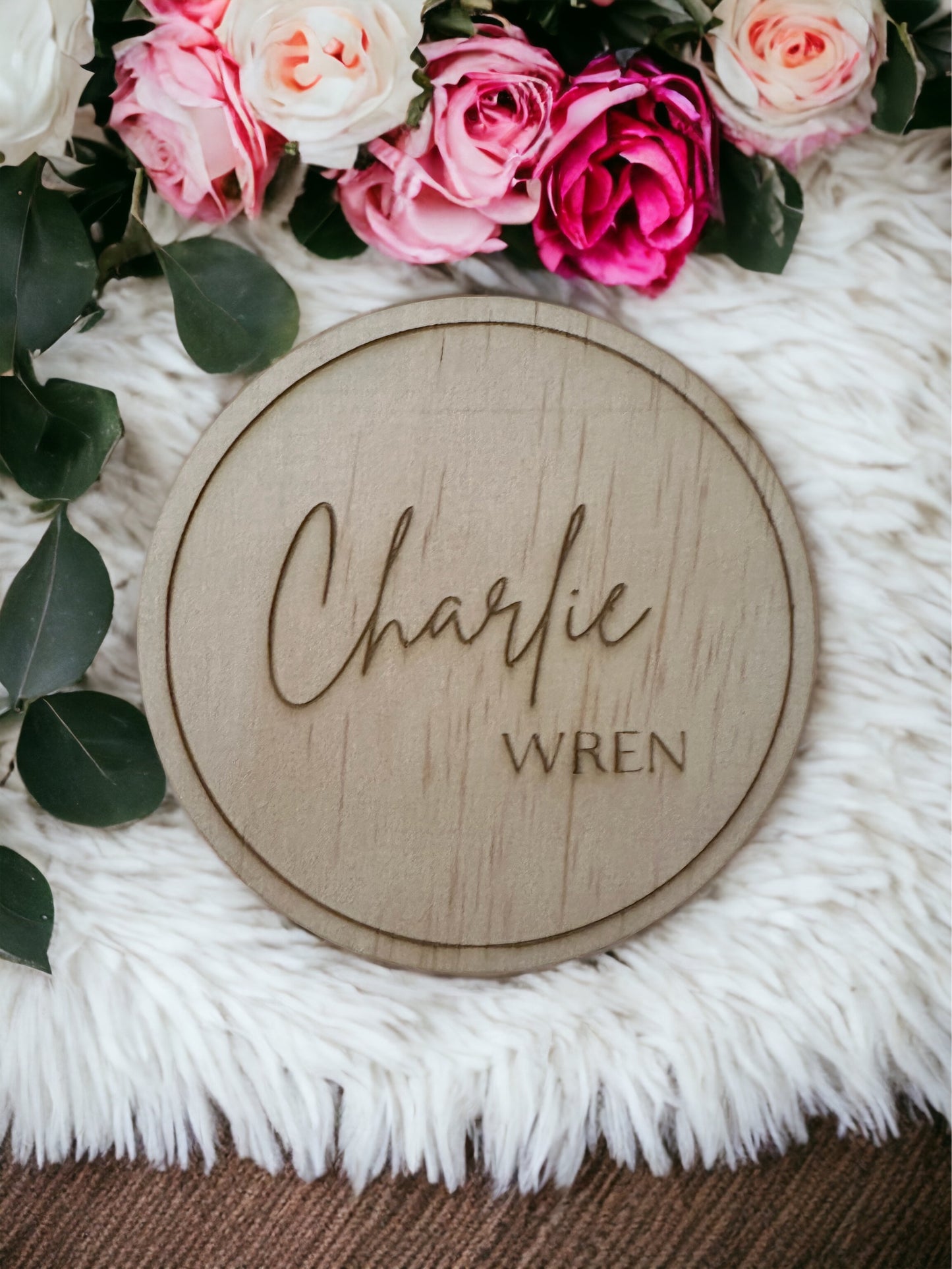 Wooden Name Plaque